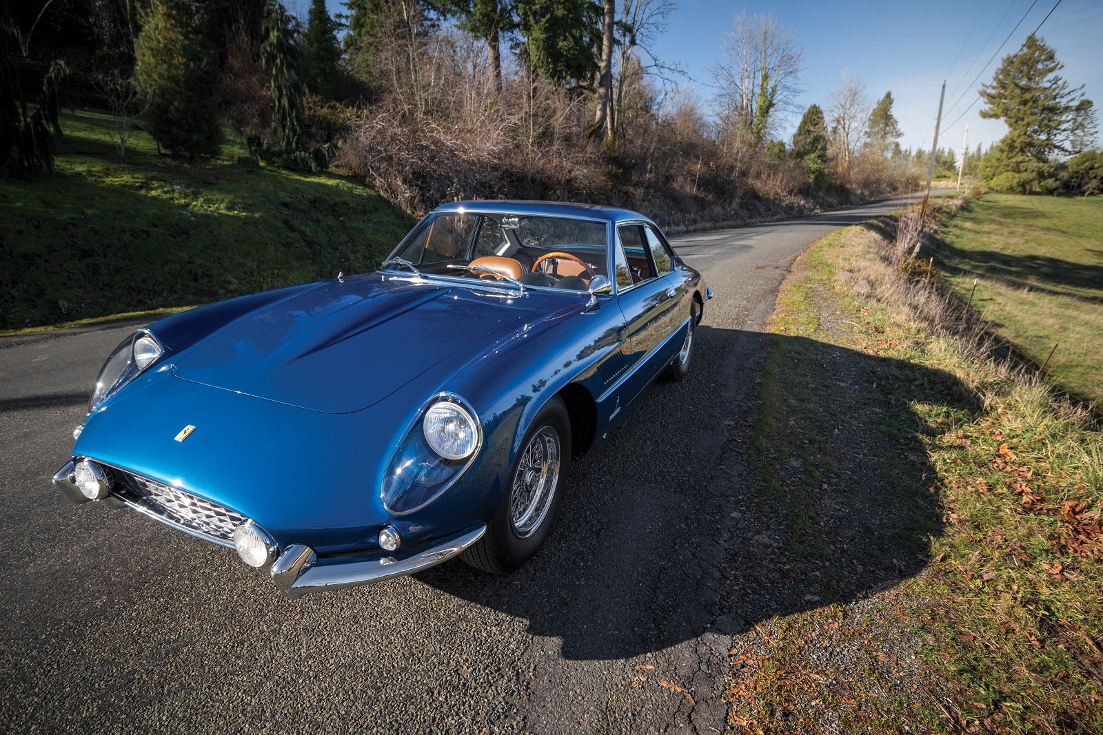 ferrari, 400, Superamerica, Passo, Lungo, Coupe, Aerodinamico, Cars, Classic, Blue Wallpaper