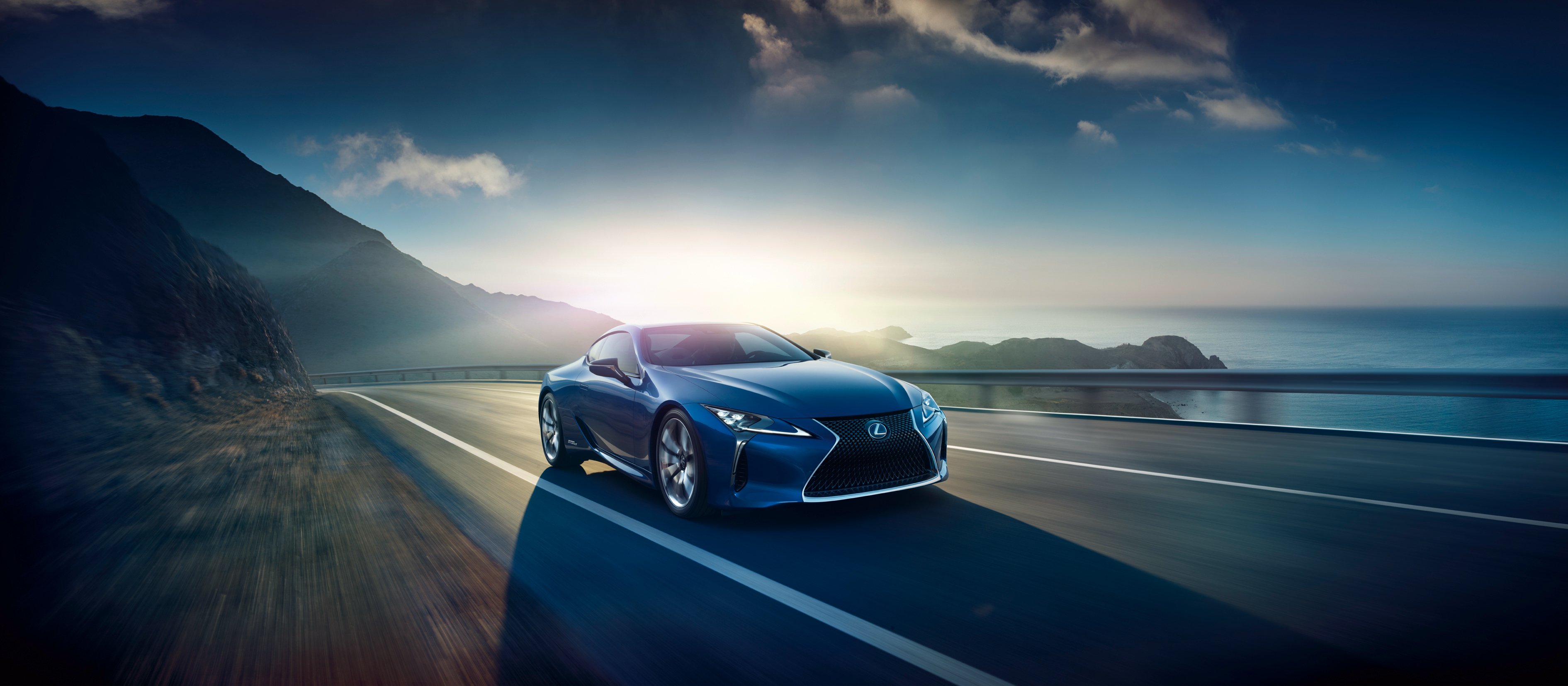 lexus, Lc, 500h, Cars, 2016, Blue Wallpaper