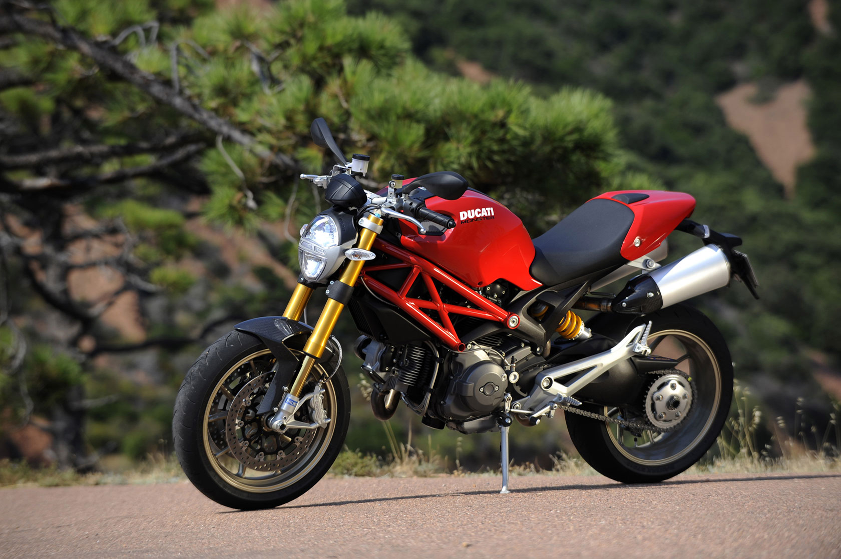 2009, Ducati, Monster, 1100s Wallpaper