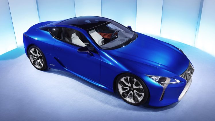 2016, Lexus, Lc, 500h, Cars, Hybrid, Blue HD Wallpaper Desktop Background