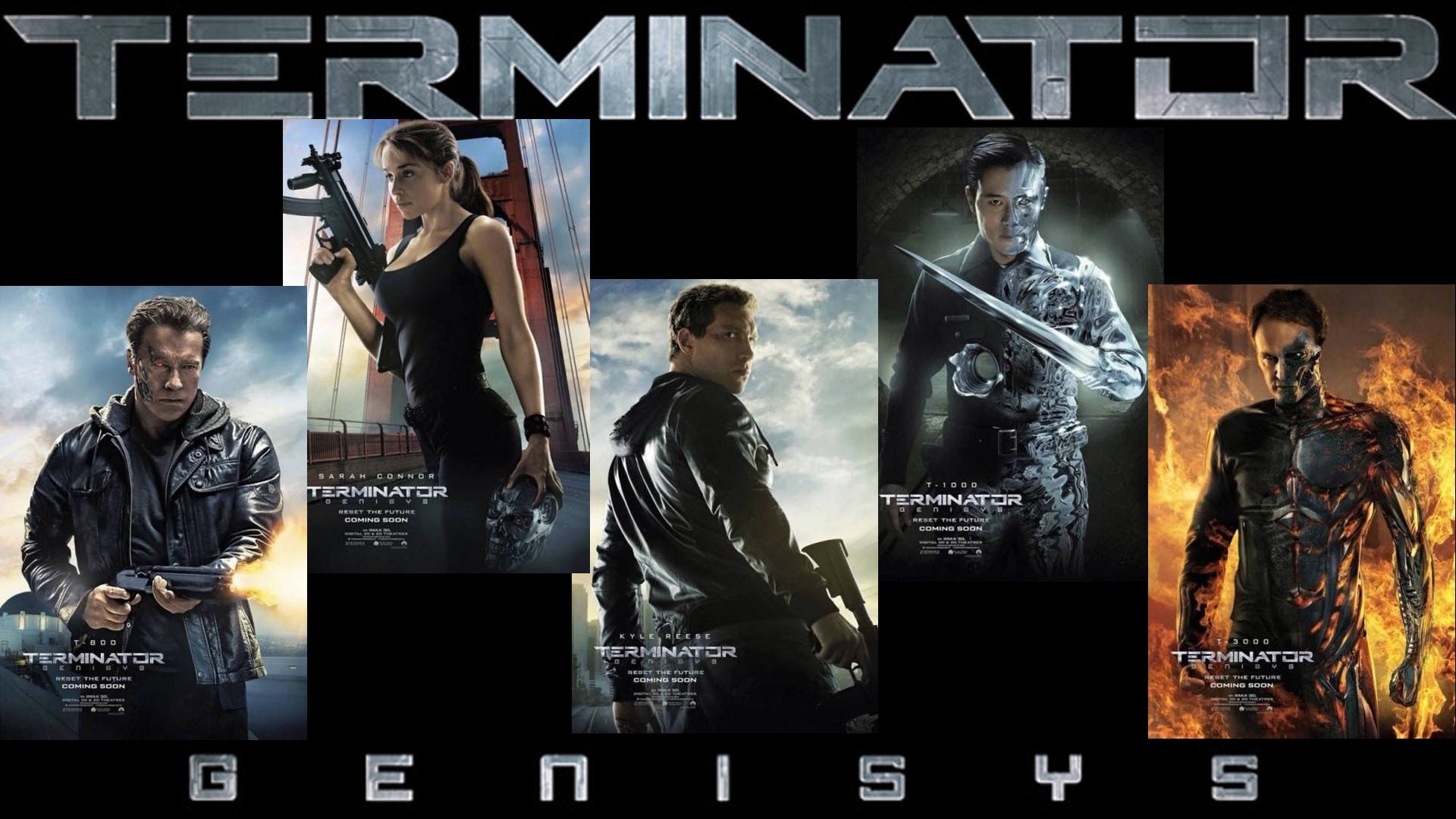 terminator, Robot, Cyborg, Sci fi, Futuristic, Poster Wallpaper