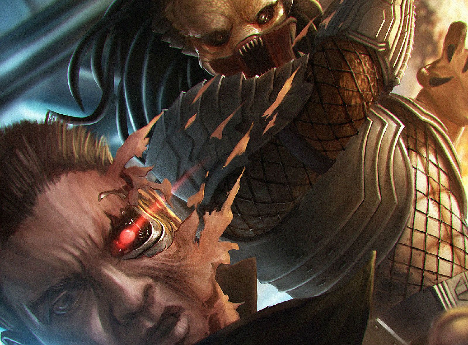 terminator, Robot, Cyborg, Sci fi, Futuristic Wallpaper