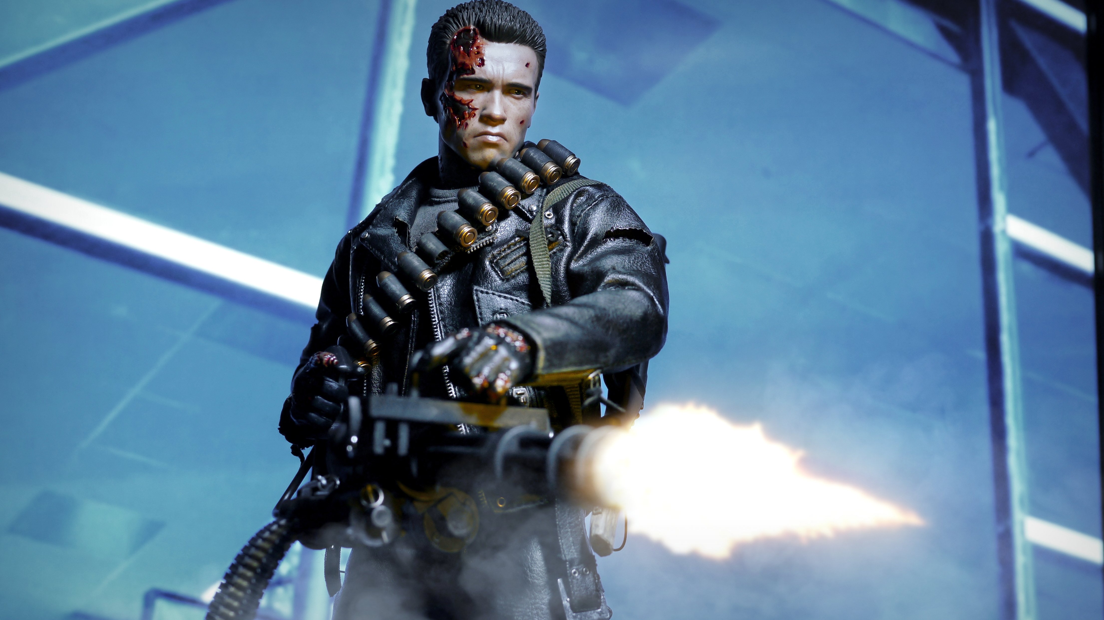 terminator, Robot, Cyborg, Sci fi, Futuristic Wallpaper