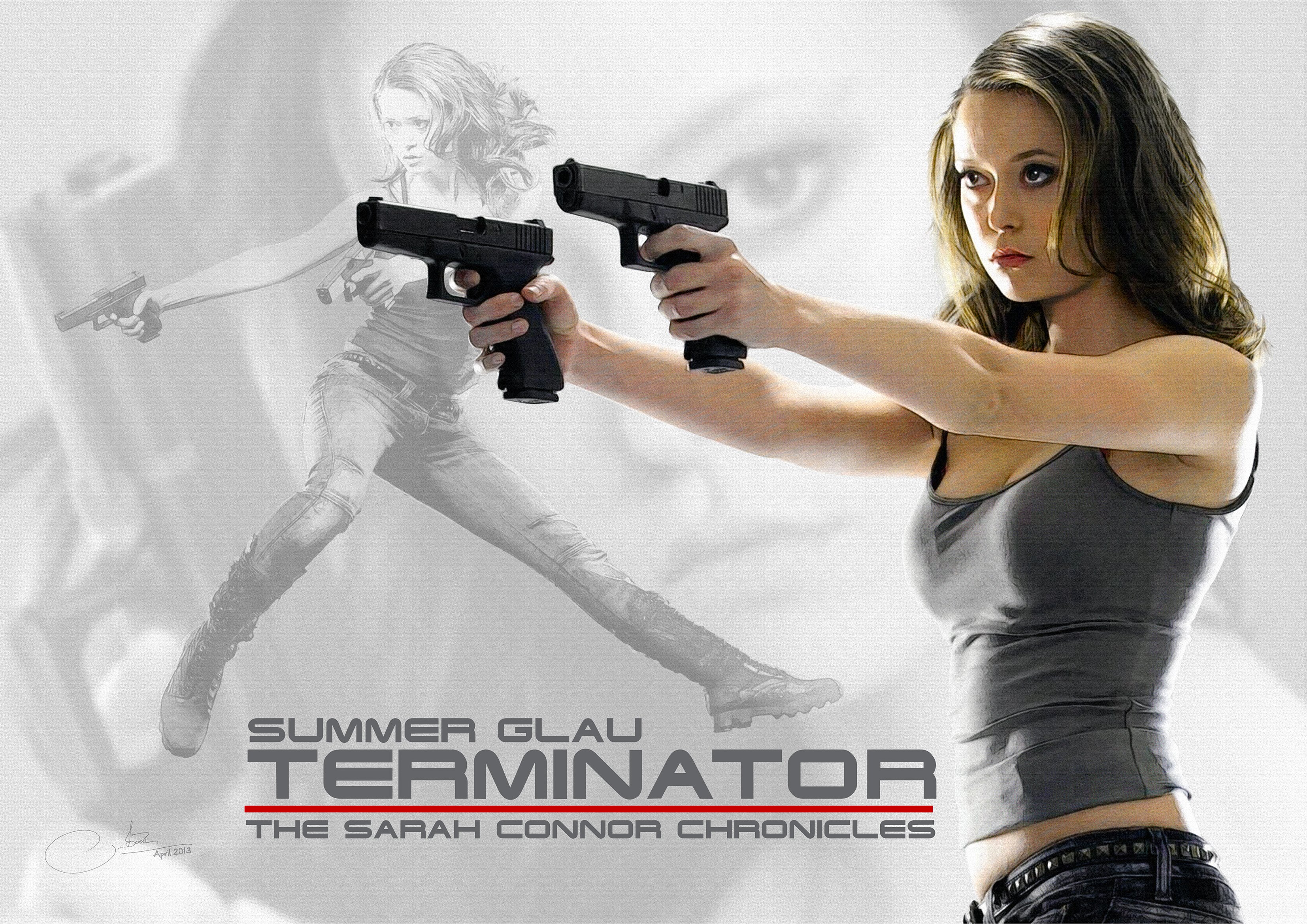 terminator, Robot, Cyborg, Sci fi, Futuristic, Poster Wallpaper