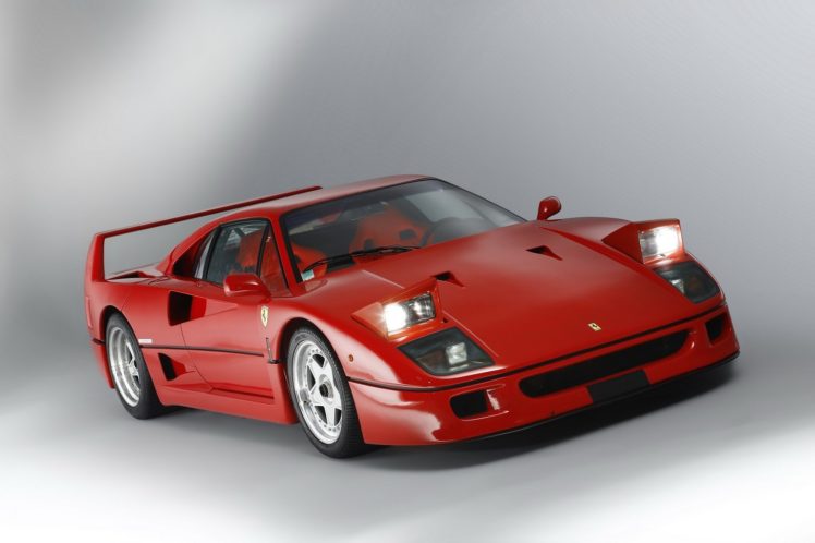 ferrari, F40, Cars, Supercars, Red, 1989 HD Wallpaper Desktop Background
