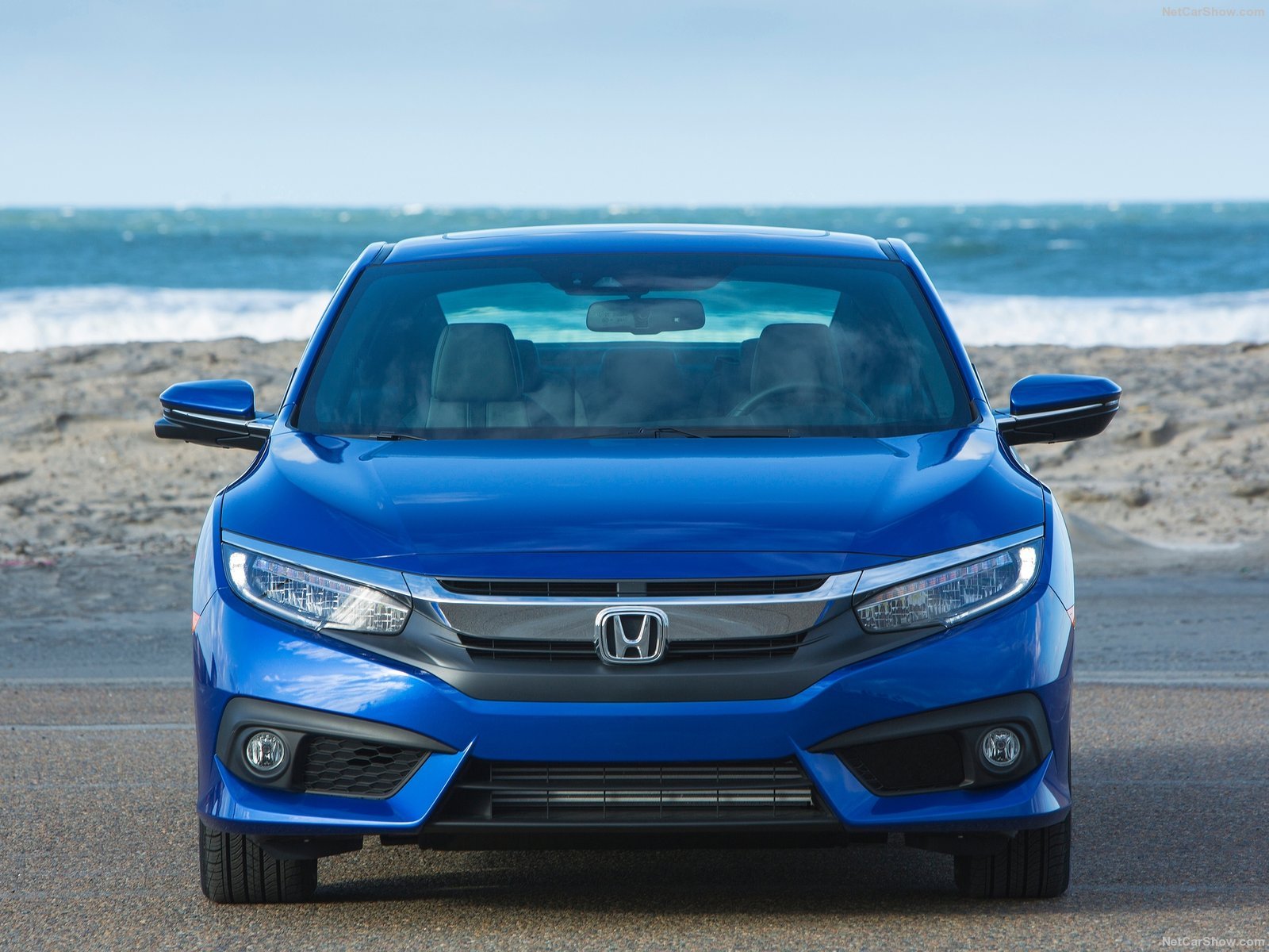 2016, Honda, Civic, Cars, Blue, Coupe Wallpaper
