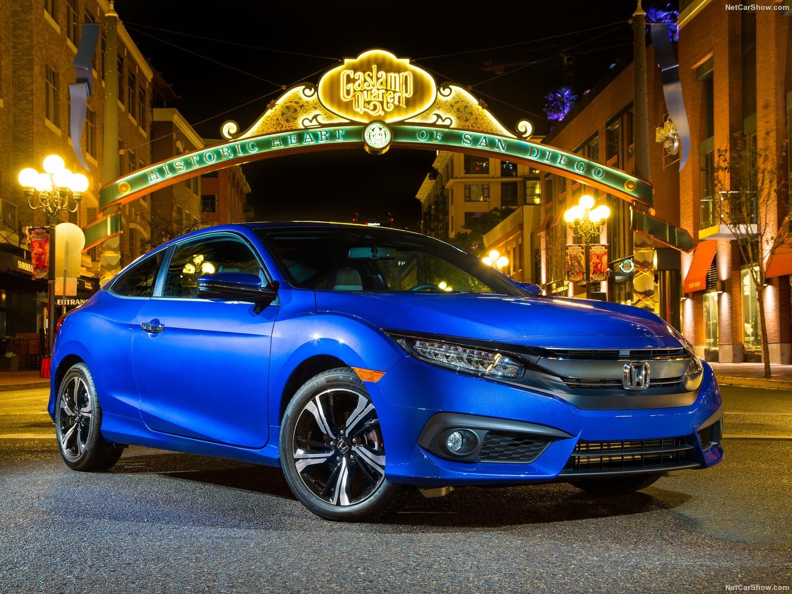2016, Honda, Civic, Cars, Blue, Coupe Wallpapers HD / Desktop and