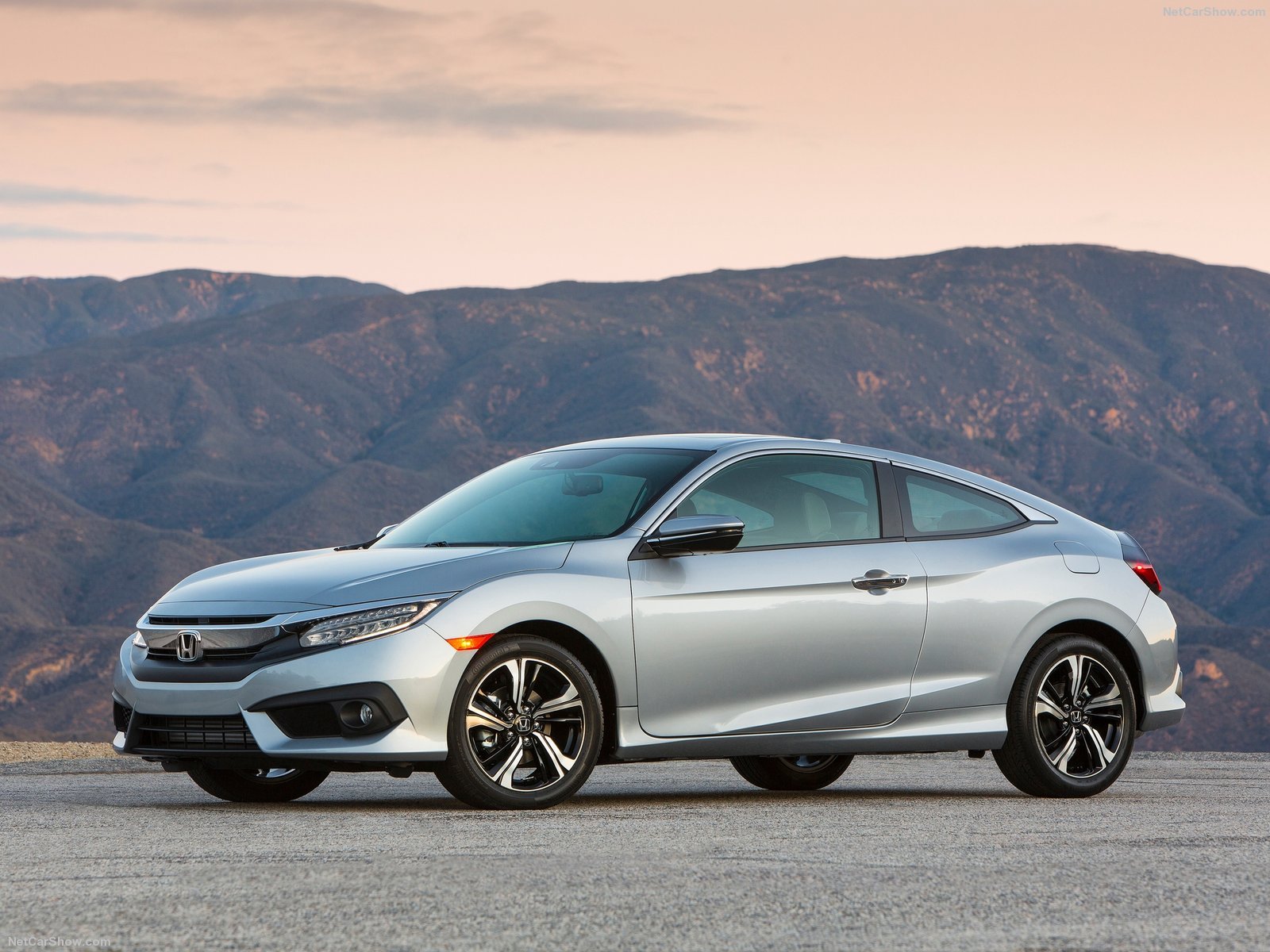 2016, Honda, Civic, Cars, Silver, Coupe Wallpaper