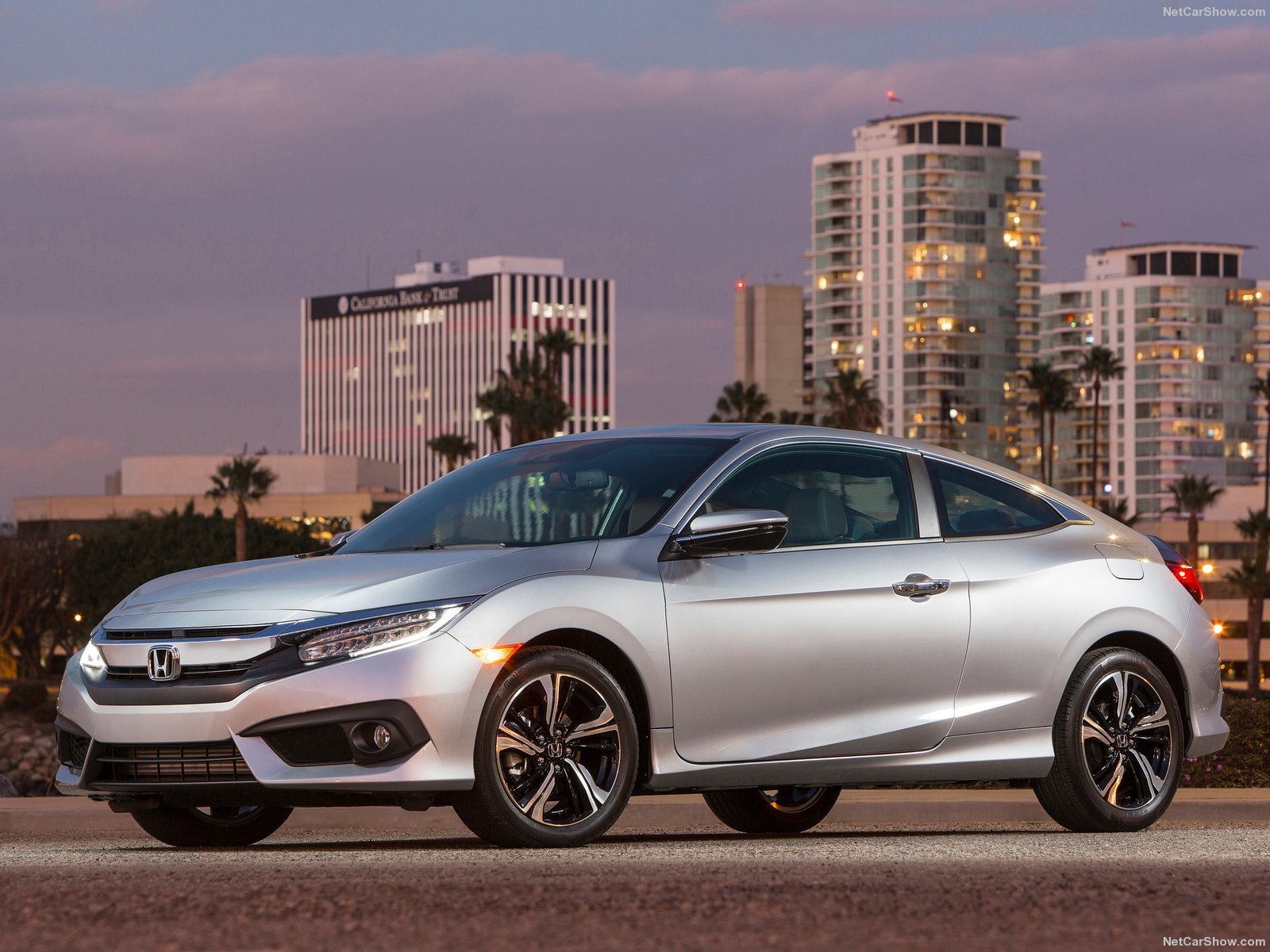 2016, Honda, Civic, Cars, Silver, Coupe Wallpaper