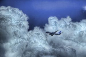 cielo, Nubes, Avion, Naturaleza