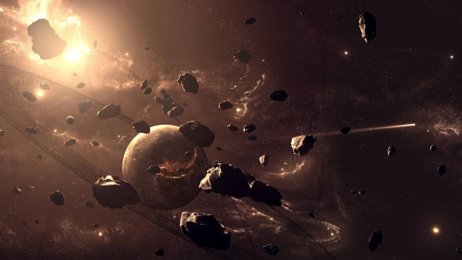 asteroides, Espacio, Planetas, Naturaleza, Universo Wallpaper