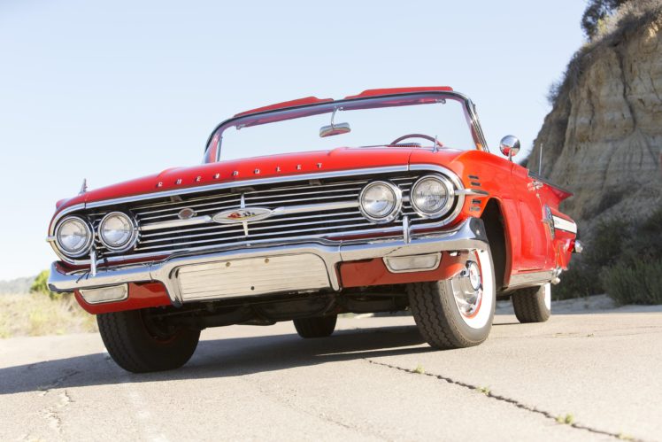 1960, Chevrolet, Impala, 348, 335, Hp, Special, Turbo thrust, Convertible, Cars, Classic, 1960 HD Wallpaper Desktop Background