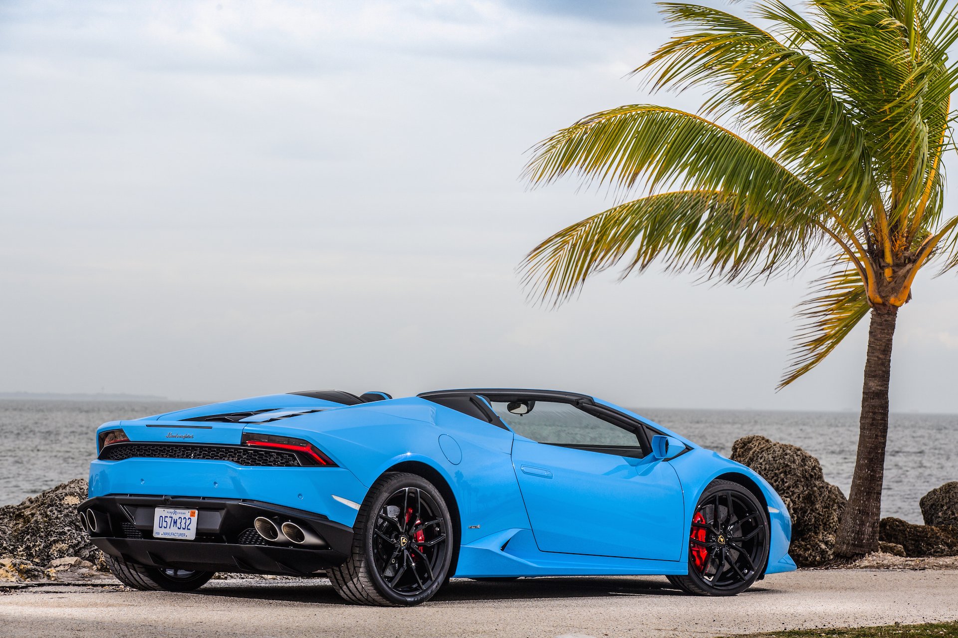 2016, Lamborghini, Huracan, Cars, Blue, Spyder Wallpaper