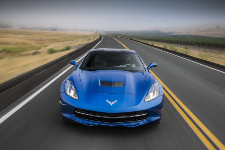 2014, Chevrolet, Corvette, Stingray, Coupe, Cars, Blue HD Wallpaper Desktop Background