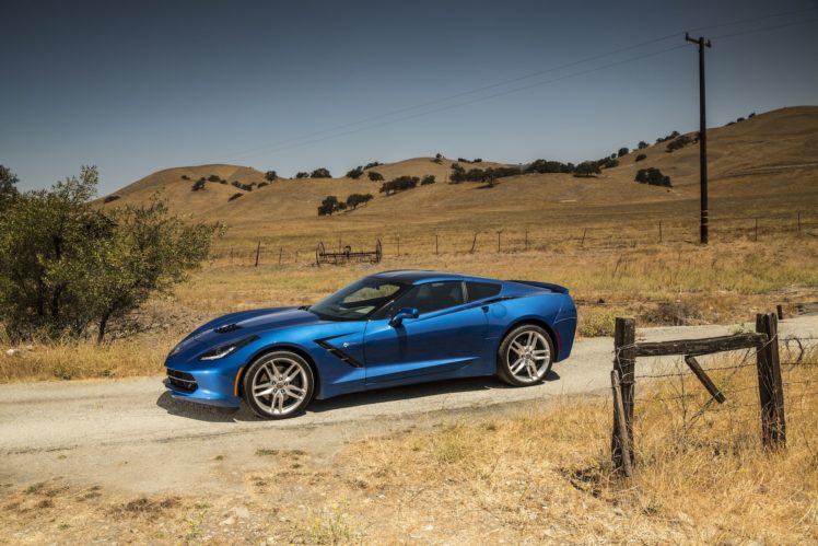 2014, Chevrolet, Corvette, Stingray, Coupe, Cars, Blue HD Wallpaper Desktop Background