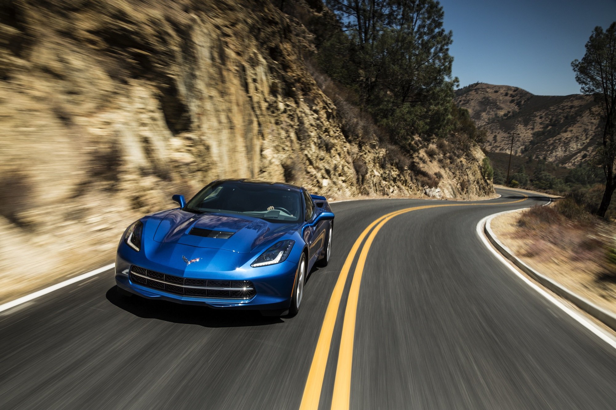 2014, Chevrolet, Corvette, Stingray, Coupe, Cars, Blue Wallpaper
