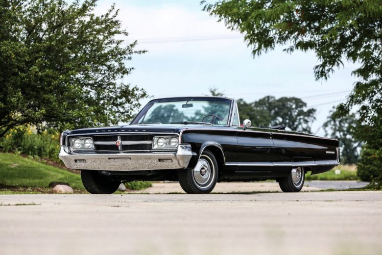 1965, Chrysler, 300l, Convertible, Black, Cars, Convertible HD Wallpaper Desktop Background