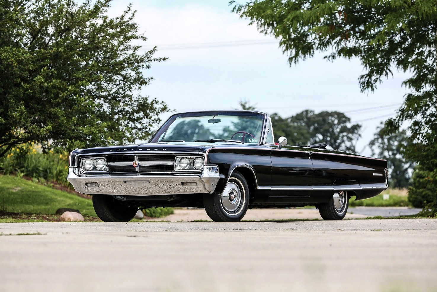 1965, Chrysler, 300l, Convertible, Black, Cars, Convertible Wallpaper