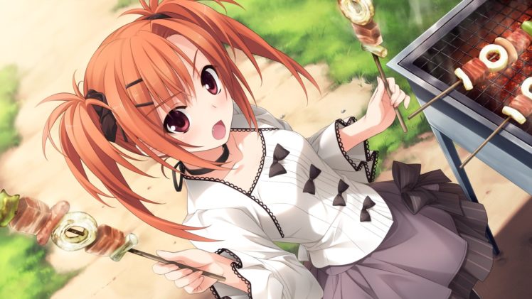 Girl orange hair with anime Anime Hair