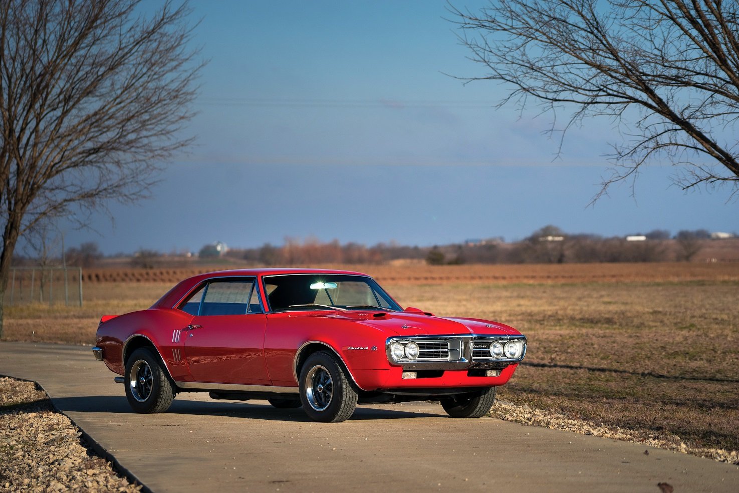 1967, Pontiac, Firebird, 400, Cars, Red, Coupe, Classic Wallpaper