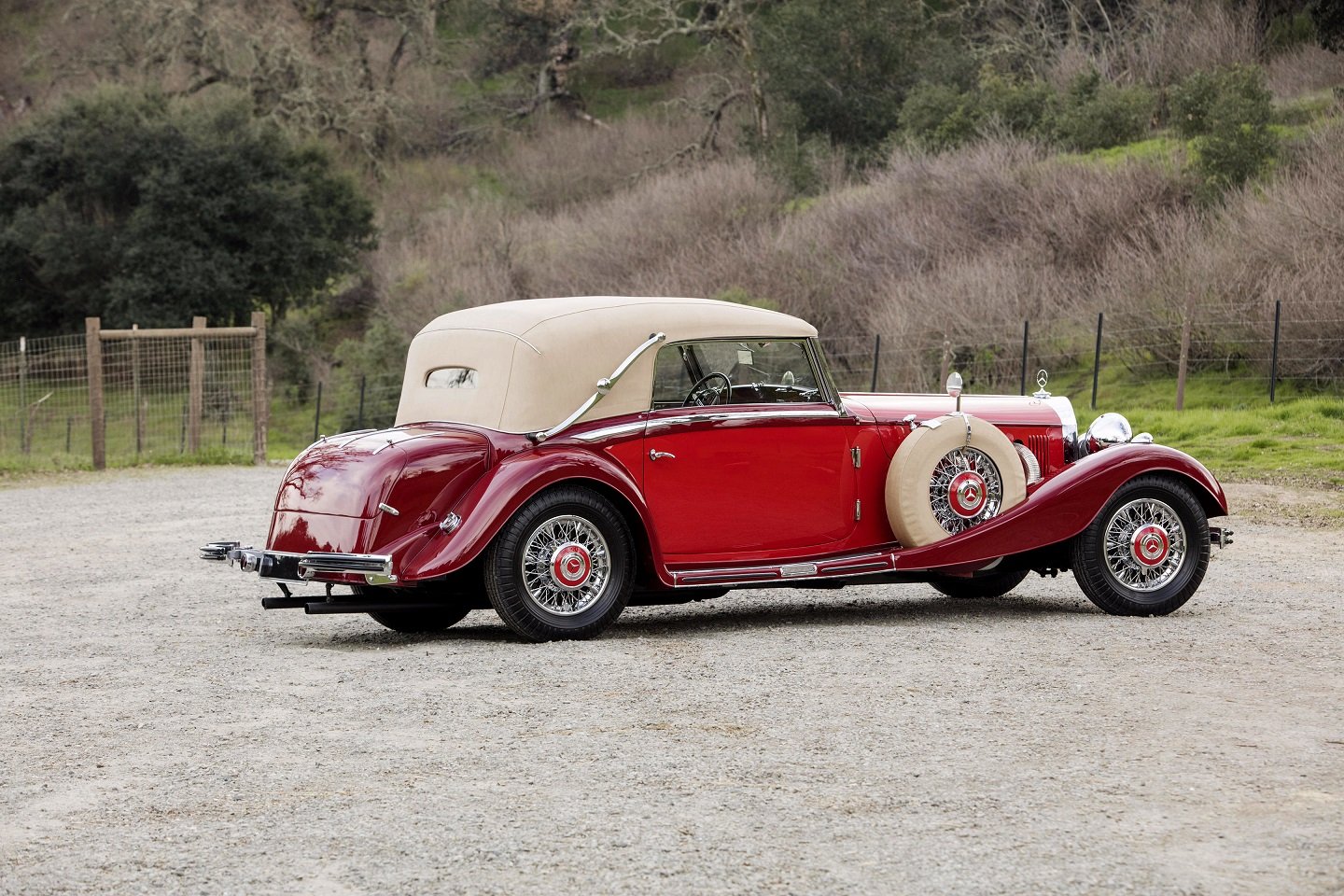 mercedes, Benz, 500k, Cabriolet, C, 1935, Red, Classic Wallpaper