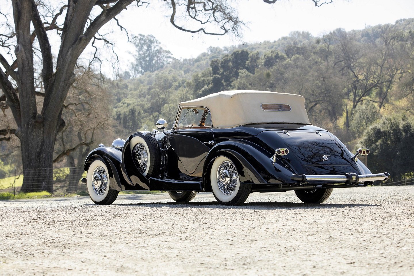 mercedes, Benz, 500k, Cabriolet, 1935, Black, Classic Wallpaper