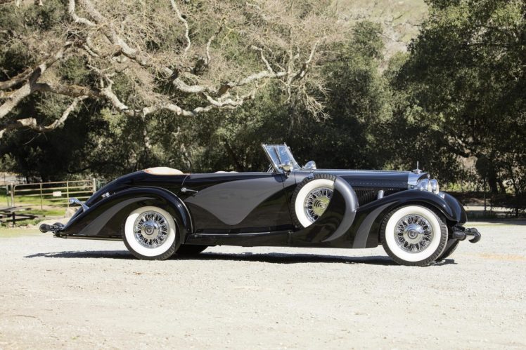 mercedes, Benz, 500k, Cabriolet, 1935, Black, Classic HD Wallpaper Desktop Background