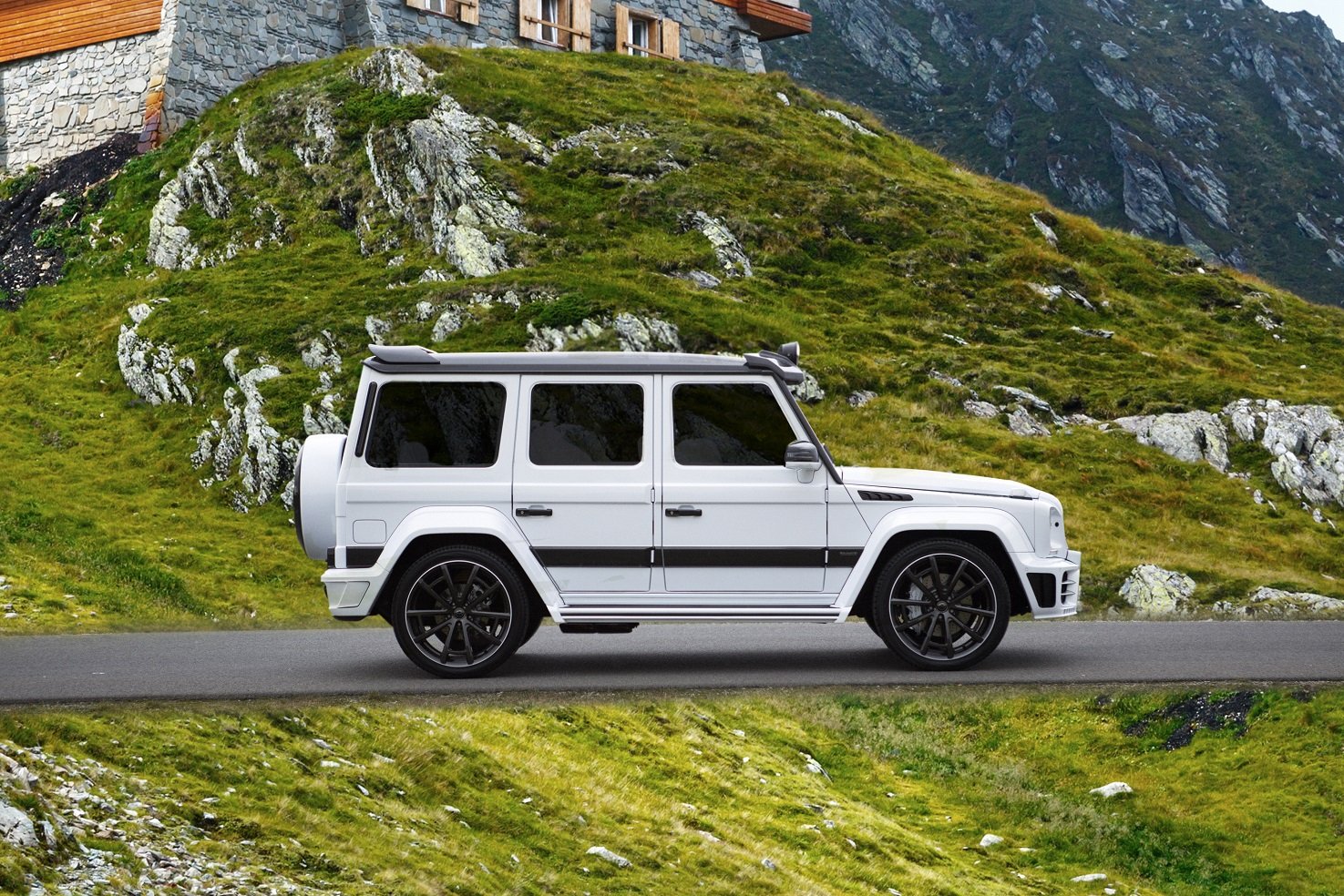 mansory, Gronos,  w463 , Mercedes, G class, Cars, 4x4, Modified, White, 2016 Wallpaper