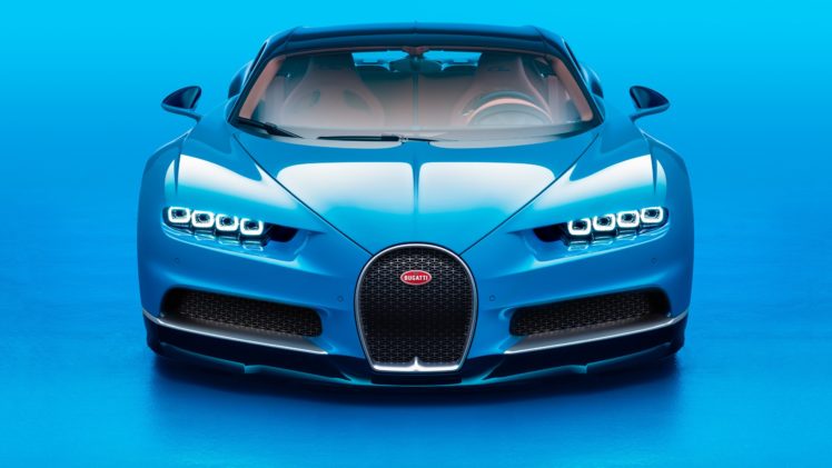 bugatti, Chiron, Cars, Supercars, Blue, 2016 HD Wallpaper Desktop Background