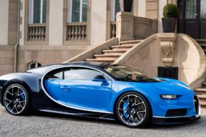 bugatti, Chiron, Cars, Supercars, Blue, 2016
