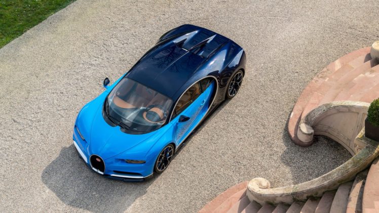 bugatti, Chiron, Cars, Supercars, Blue, 2016 HD Wallpaper Desktop Background