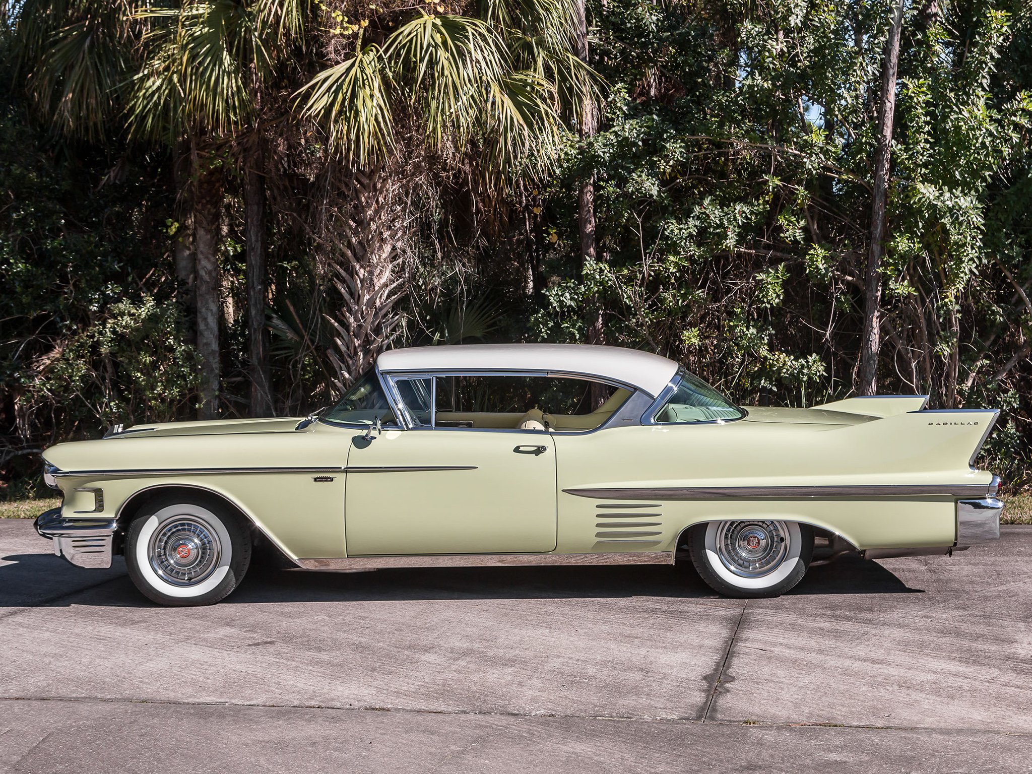 1958, Cadillac, Sixty two, Coupe, De, Ville, Classic, Cars Wallpaper