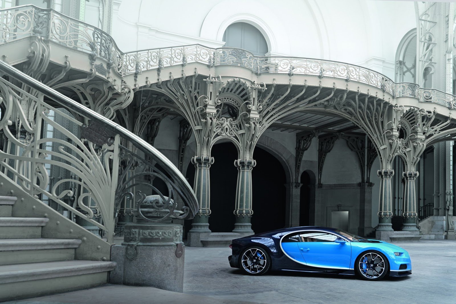 bugatti, Chiron, Cars, Supercars, Blue, 2016 Wallpaper