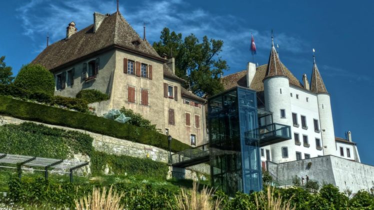 castillo, Ginebra, Suiza, Arquitectura HD Wallpaper Desktop Background