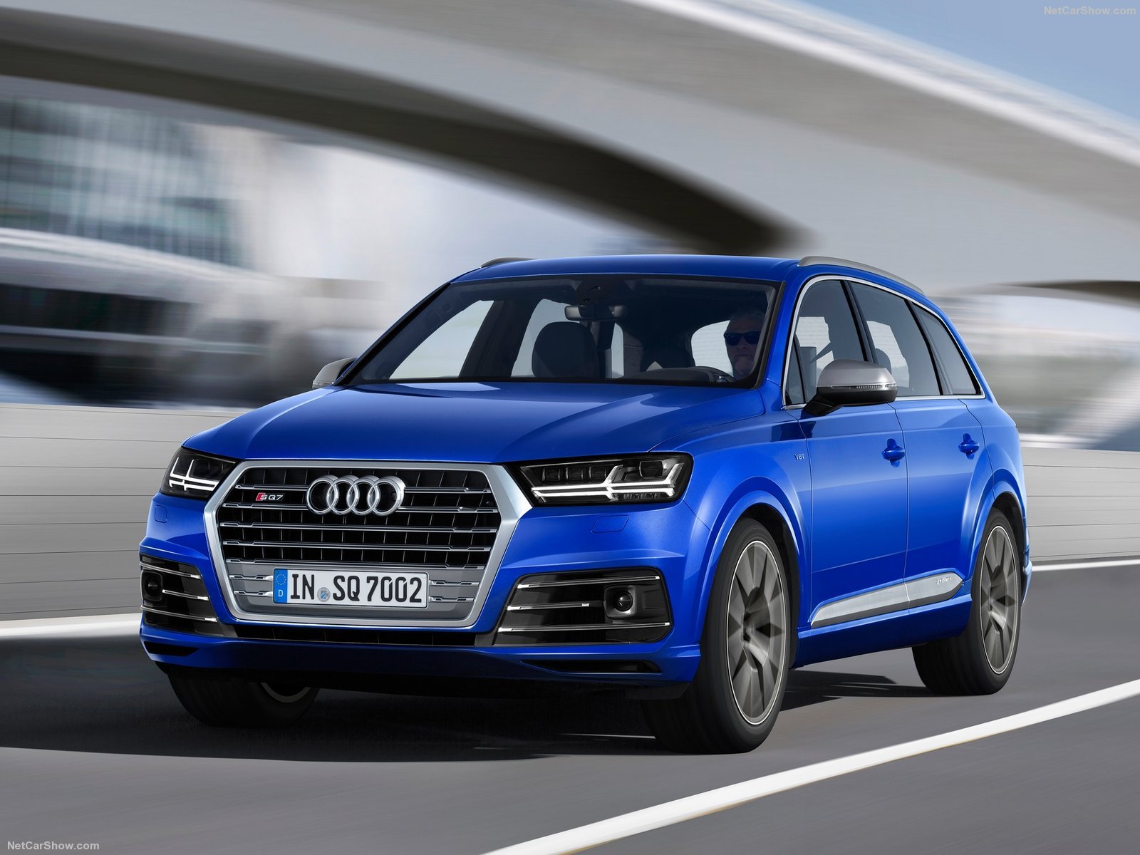 audi, Sq7, Tdi, Cars, Suv, Blue, 2016 Wallpaper