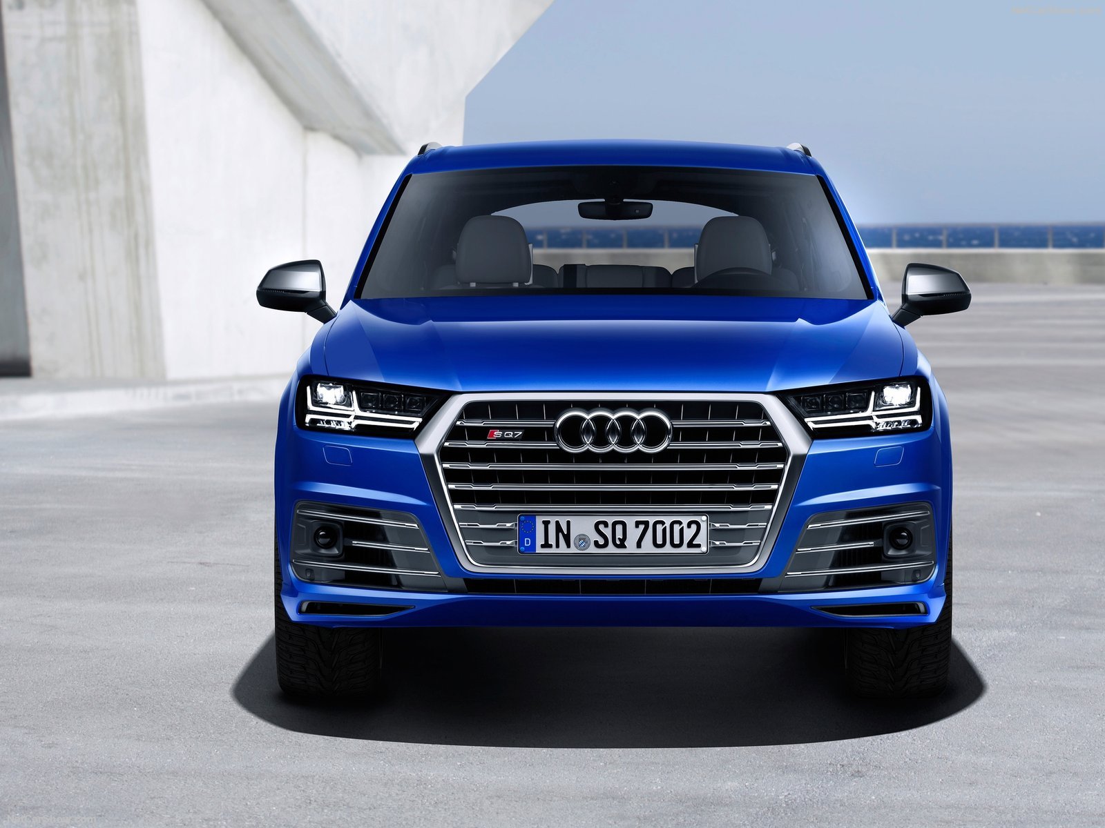 audi, Sq7, Tdi, Cars, Suv, Blue, 2016 Wallpaper