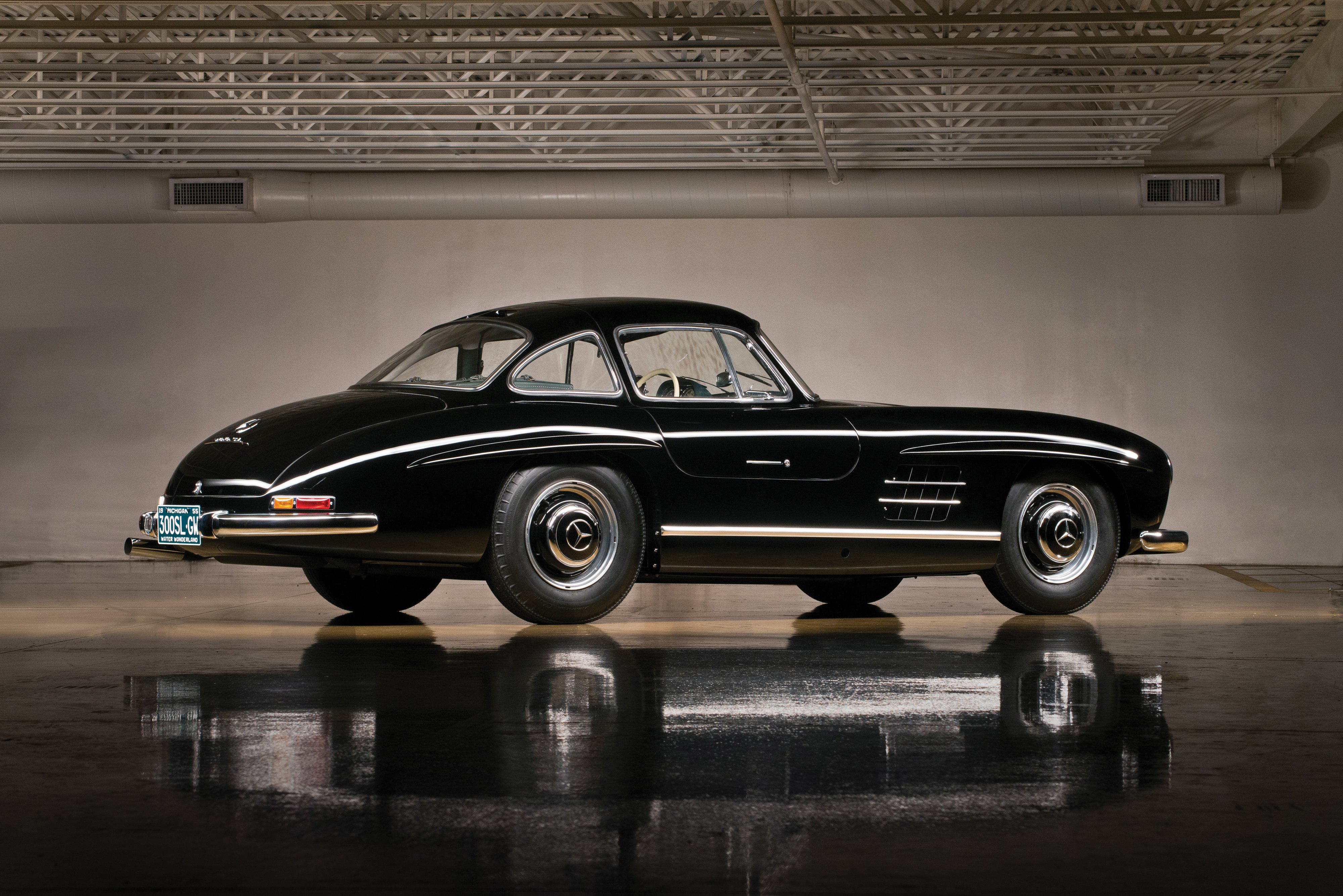 mercedes, Benz, 300, Sl,  w198 , Cars, Black, Classic, 1958 Wallpaper