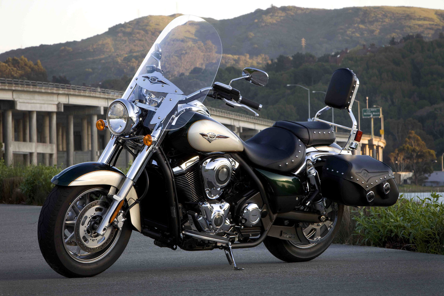 2010, Kawasaki, Vulcan, 1700, Classic, L t Wallpaper
