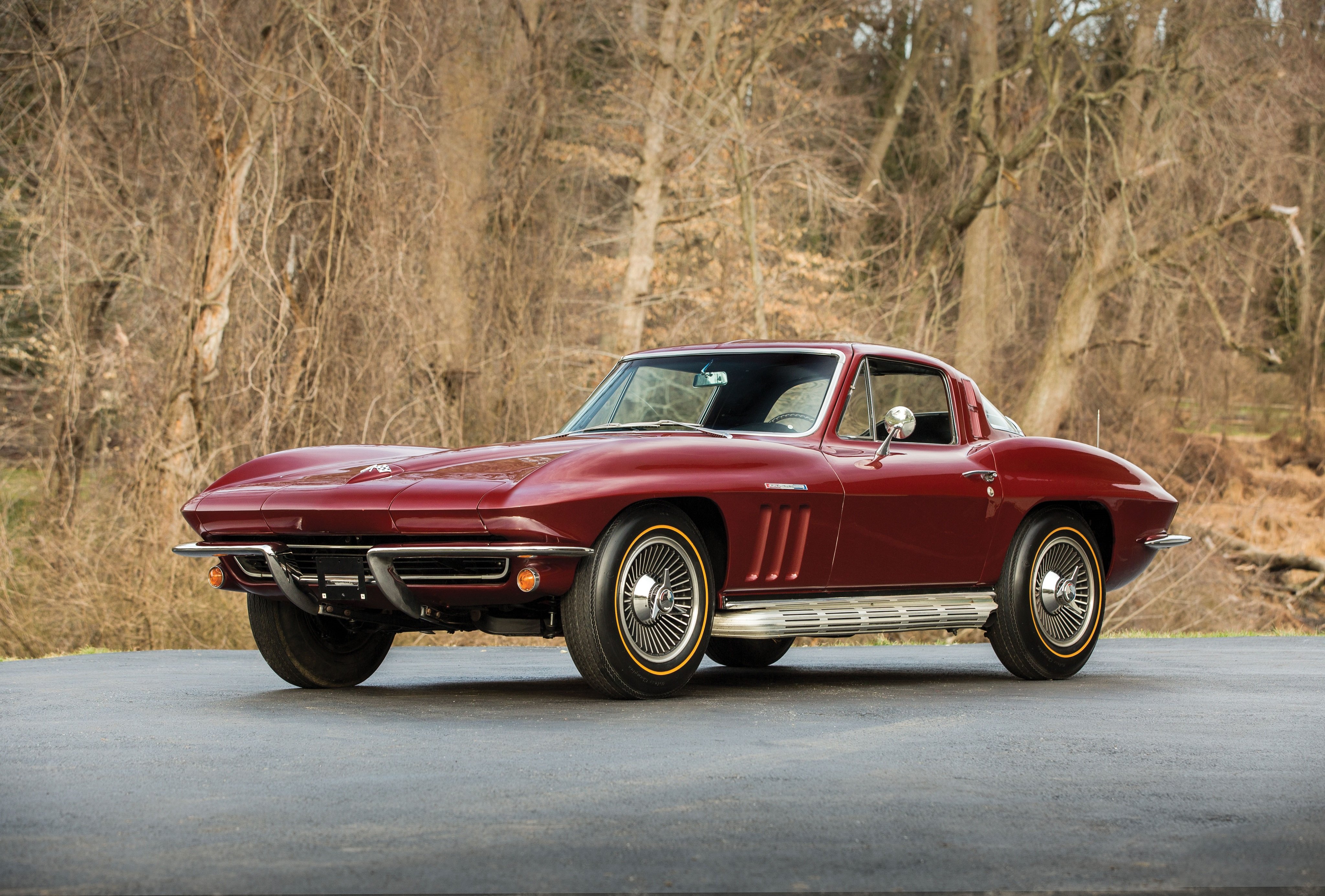 1965, Chevrolet, Chevy, Corvette, Sting, Ray, L84, 327, 375, Hp, Fuel, Injection,  c2 , Cars, Coupe, Classic, Red Wallpaper