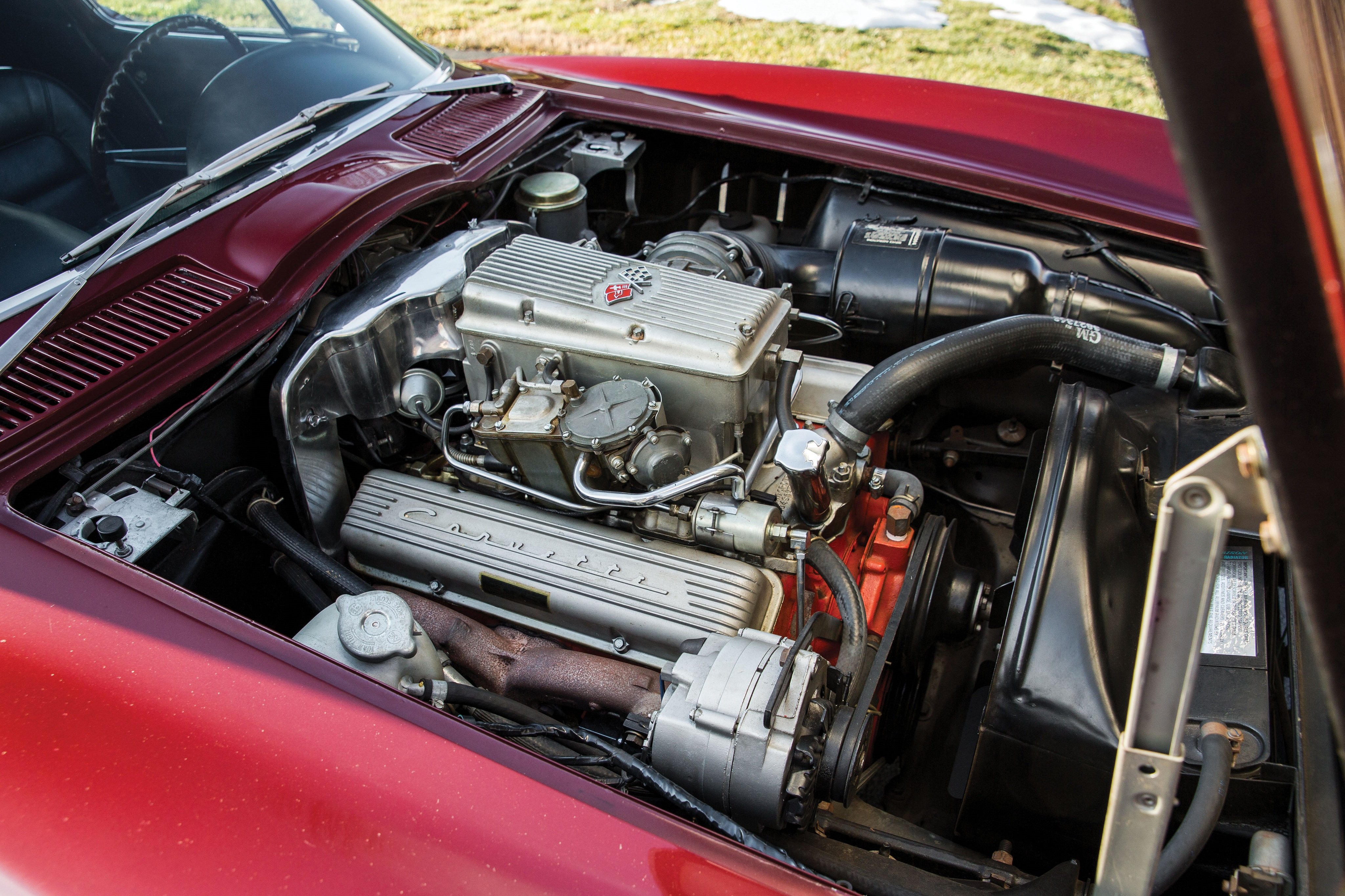 1965, Chevrolet, Chevy, Corvette, Sting, Ray, L84, 327, 375, Hp, Fuel, Injection,  c2 , Cars, Coupe, Classic, Red Wallpaper