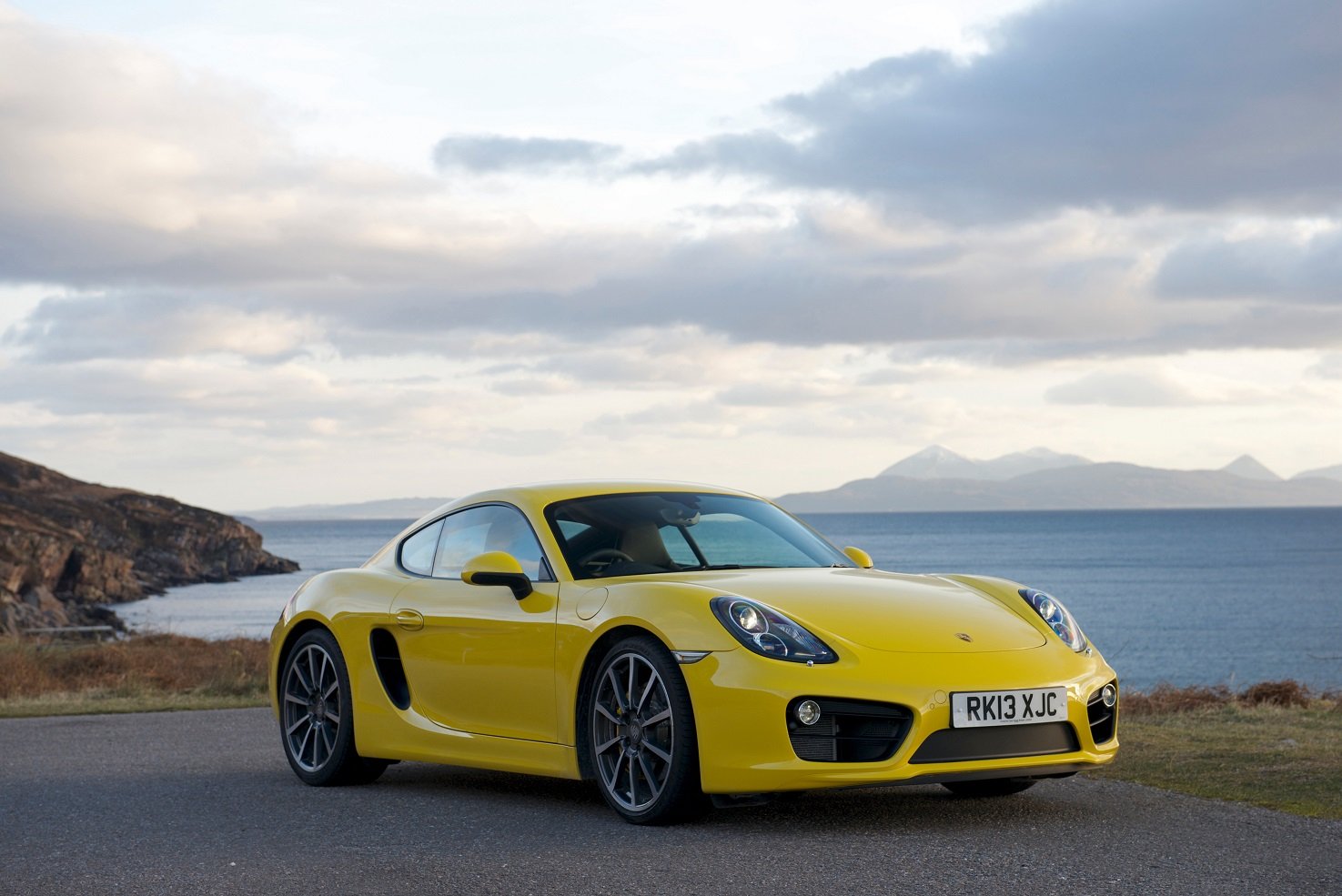 porsche, Cayman, S, Uk spec,  981c , Cars, Coupe, Yellow, 2013 Wallpaper