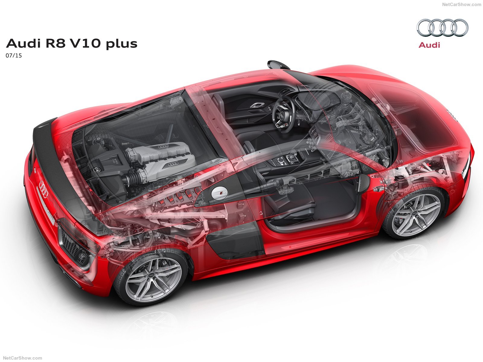 audi, R8, V10, Plus, Cars, Cutaway Wallpaper