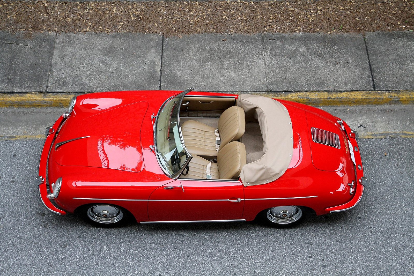 1960, Porsche, 356, Roadster, Red, Cars, Classic Wallpaper