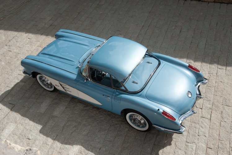 1960, Chevrolet, Corvette,  c1 , Convertible, Blue, Cars, Classic HD Wallpaper Desktop Background