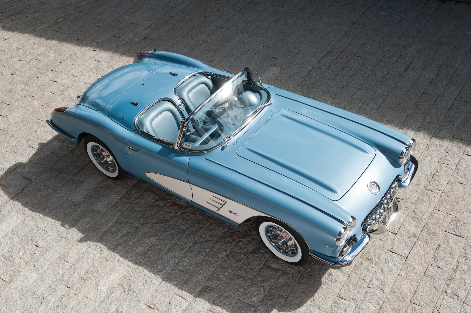 1960, Chevrolet, Corvette,  c1 , Convertible, Blue, Cars, Classic Wallpaper
