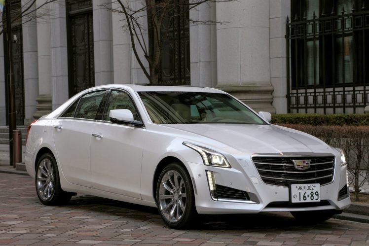 cadillac, Cts, Jp spec, Cars, White, Sedan, 2015 HD Wallpaper Desktop Background