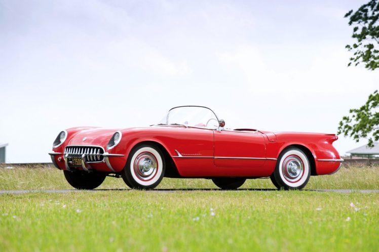 1954, Chevrolet, Corvette,  c1 , Sportsman, Red, Cars, Classic HD Wallpaper Desktop Background