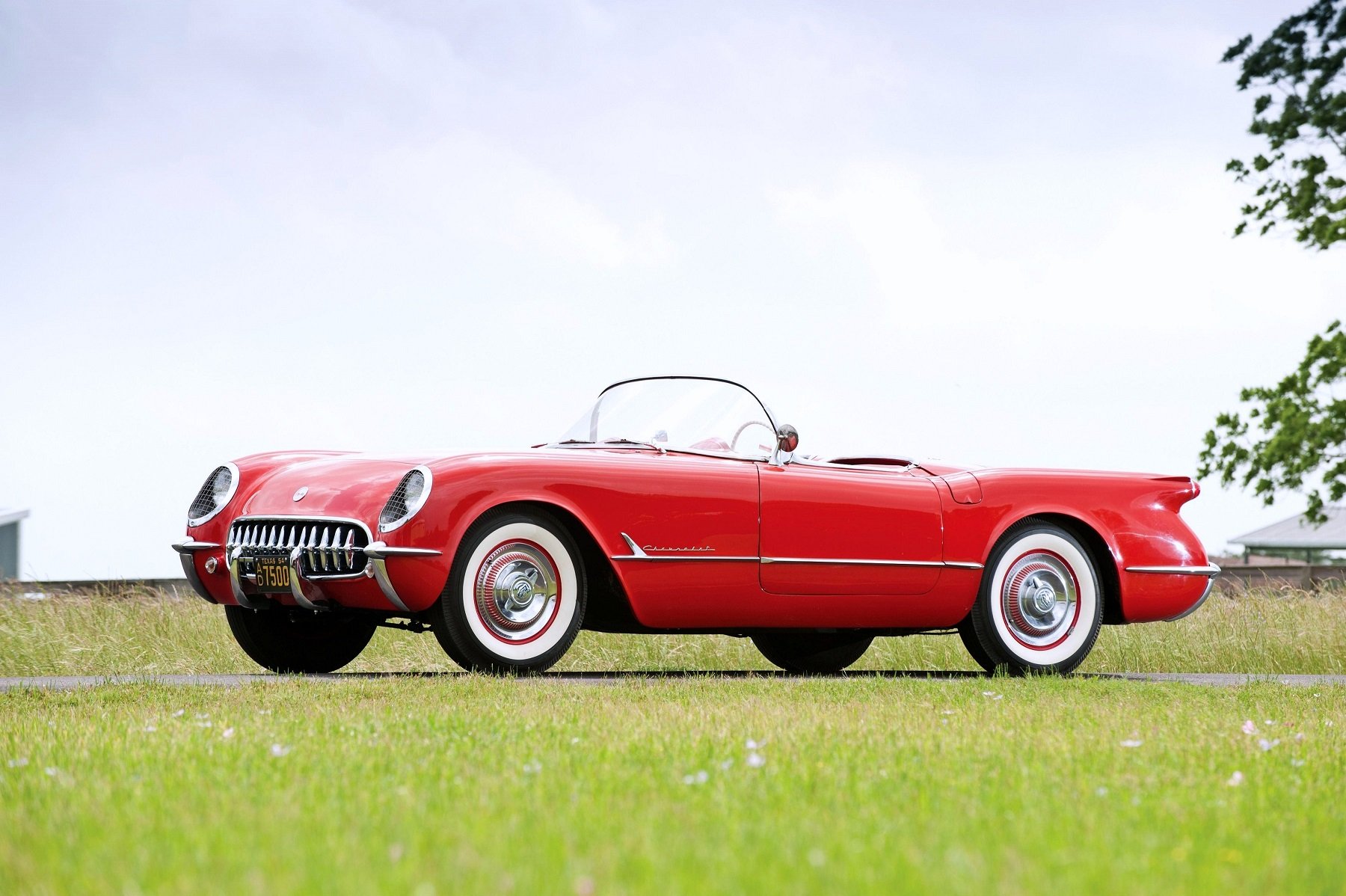 1954, Chevrolet, Corvette,  c1 , Sportsman, Red, Cars, Classic Wallpaper