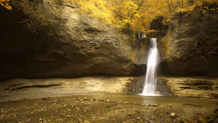 autumn, Amazing, Landscape, Nature, Beauty, Waterfall HD Wallpaper Desktop Background