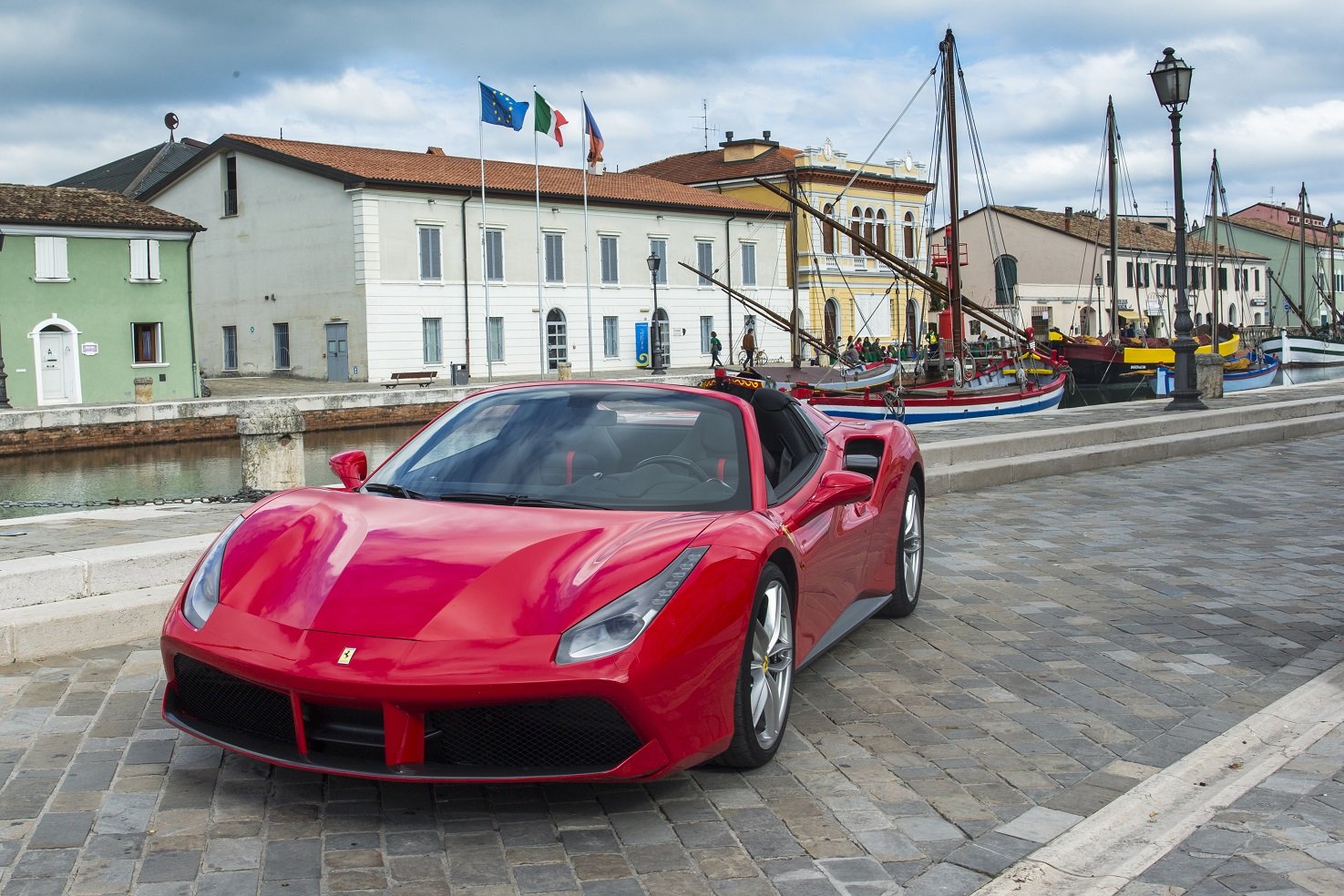 2015, 488, Cars, Ferrari, Spide Wallpaper